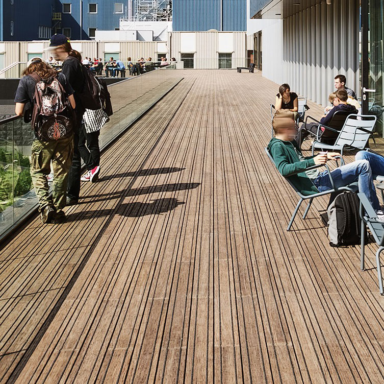 Bambus Terrassendiele Bamboo X-treme geölt 1850x137x20mm (rutschhemmendes Profil)